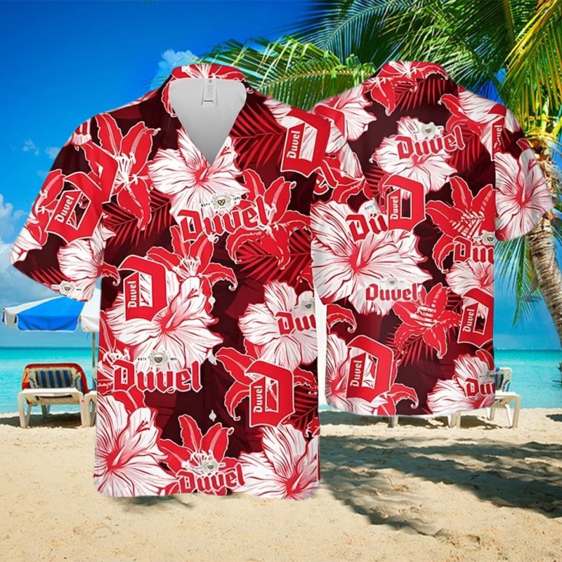 Duvel Beer Hawaiian Shirt Tropical Flower Pattern Beach Lovers Gift