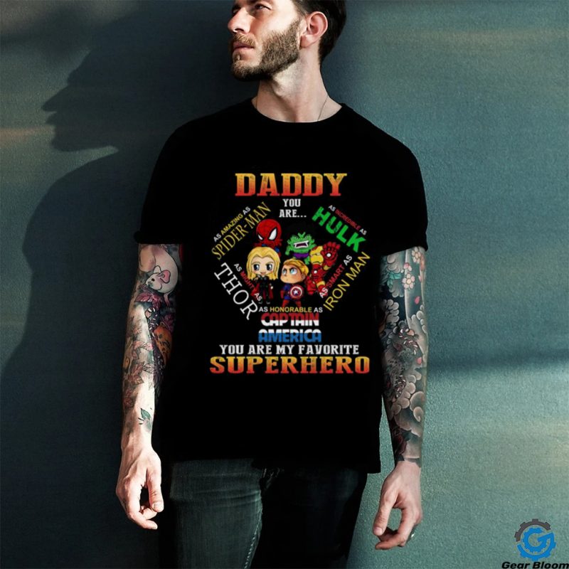 Father’s Day Shirt Daddy You Are My Favorite Superhero T Shirt Retro