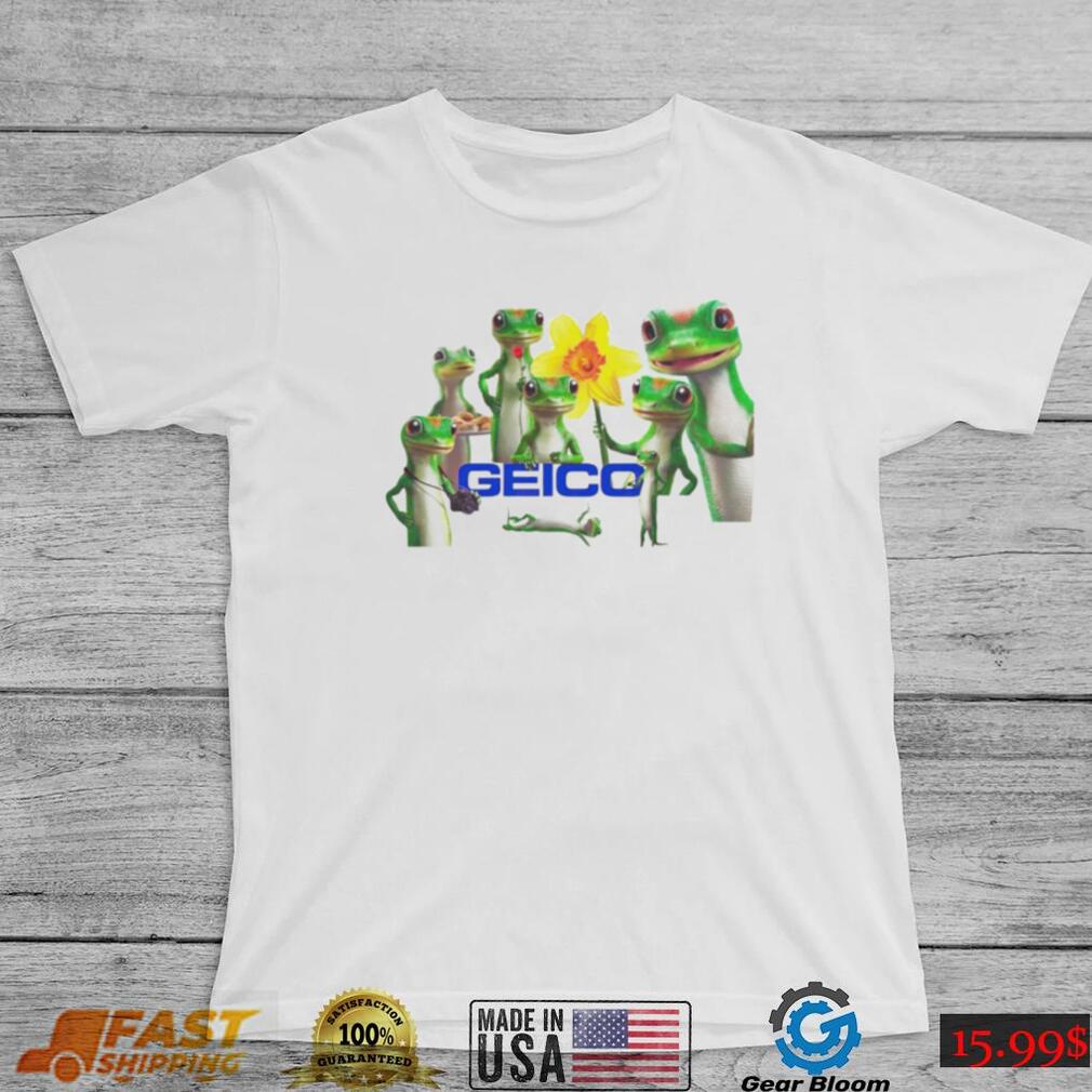 Geico insurance gecko lizard shirt