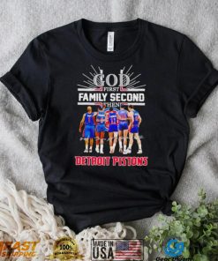 God first family second then 2023 Detroit Pistons basketball signatures shirt