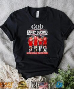 God first family second then 2023 Houston Rockets basketball signatures shirt