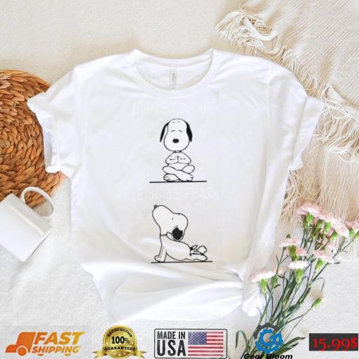 Inhale exhale snoopy shirt