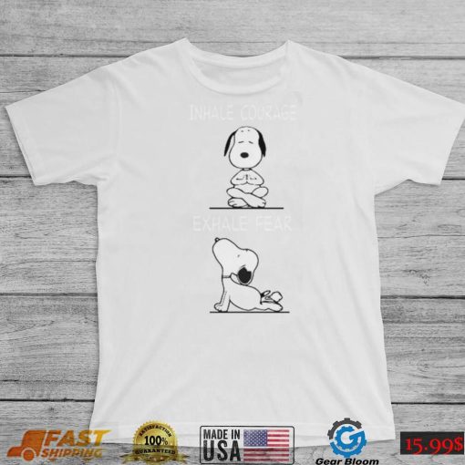 Inhale exhale snoopy shirt