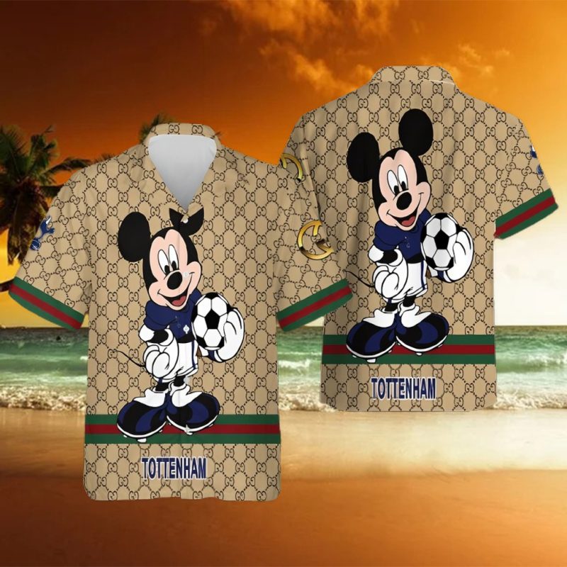 Tottenham Gucci Mickey Hawaiian Shirt