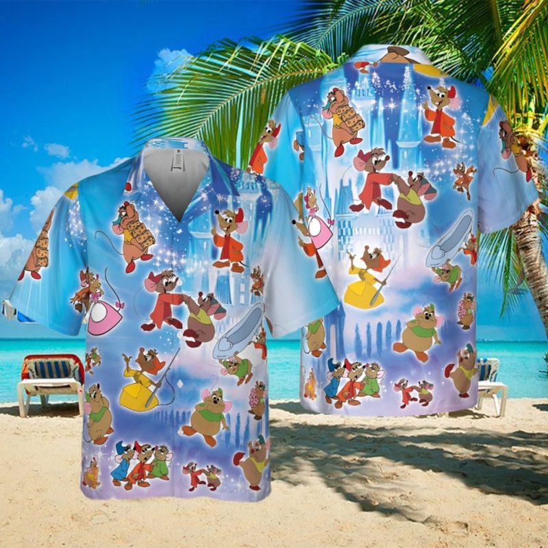 Jaq And Gus Disney Cinderella Hawaiian Shirt