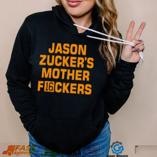 Jason Zucker’s Mother F16ckers shirt