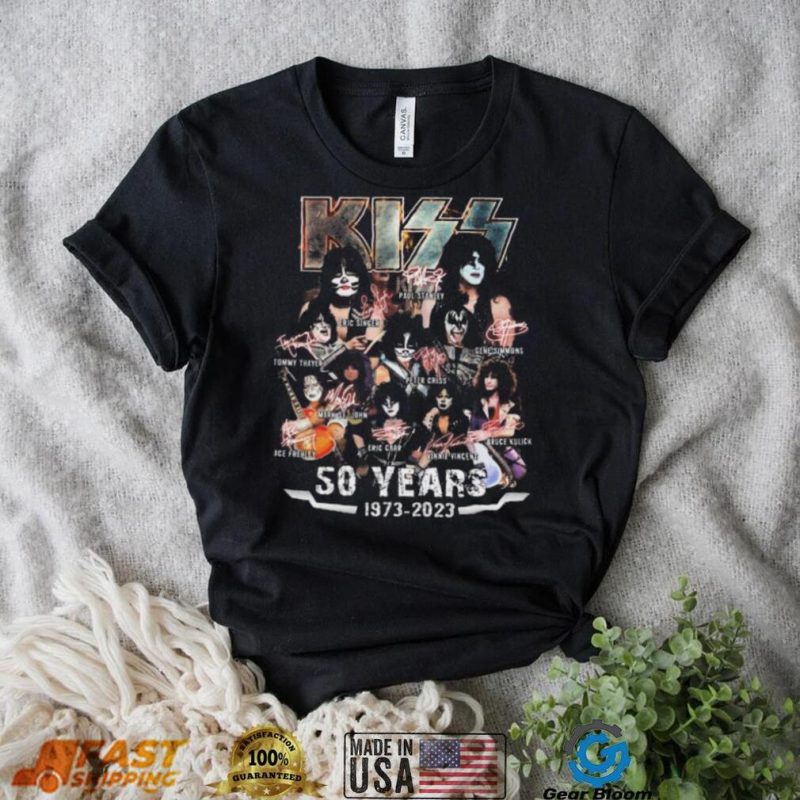 Kiss Band 50 Years 1973 2023 Signatures shirt