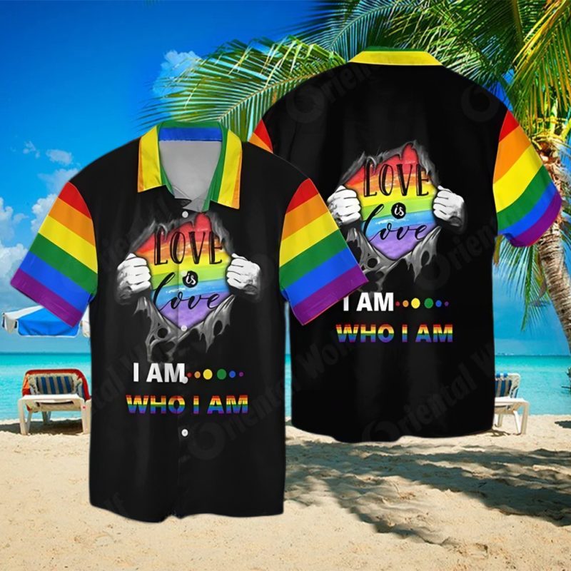 Lgbt Love Is Love I Am Who I Am Hawaiian Shirt