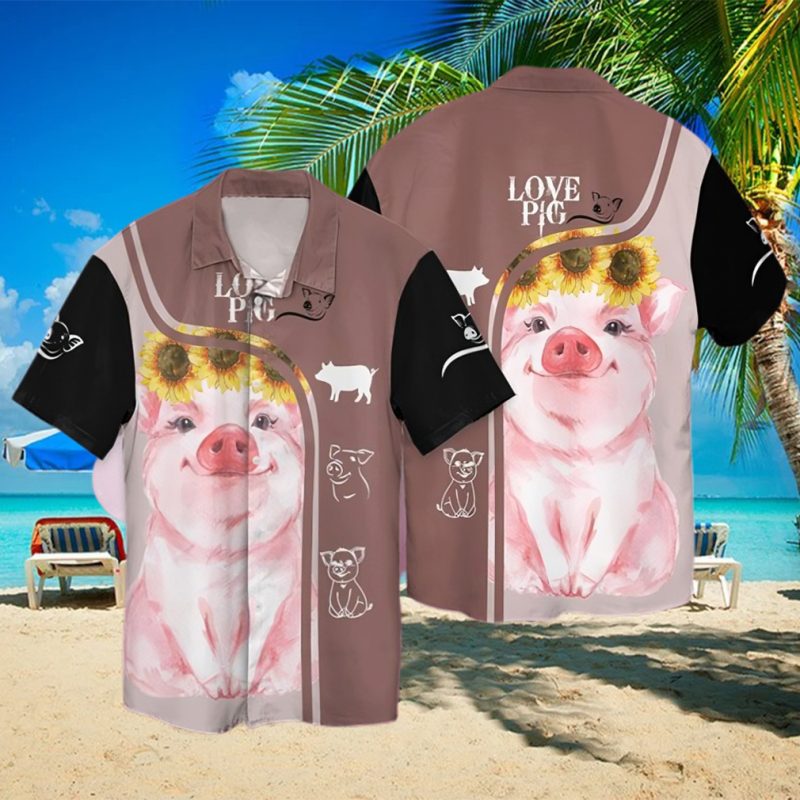 Love Pigs 1 Hawaiian Shirt