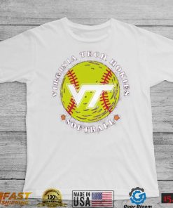 Men's Maroon Virginia Tech Hokies Softball Seal T Shirt