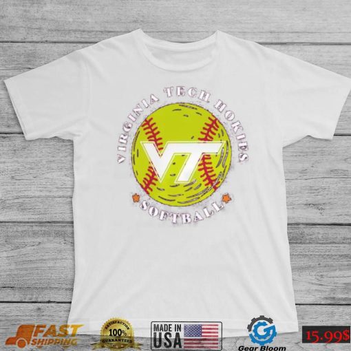 Men’s Maroon Virginia Tech Hokies Softball Seal T Shirt