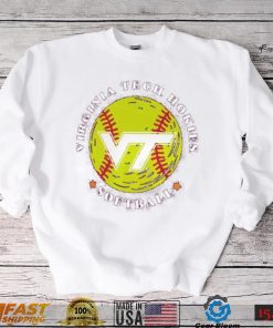 Men's Maroon Virginia Tech Hokies Softball Seal T Shirt