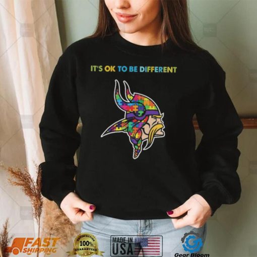 Minnesota Vikings Autism It’s Ok To Be Different shirt
