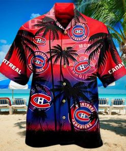 Montreal Canadiens NHL Palm Tree Summer Hawaiian Shirt