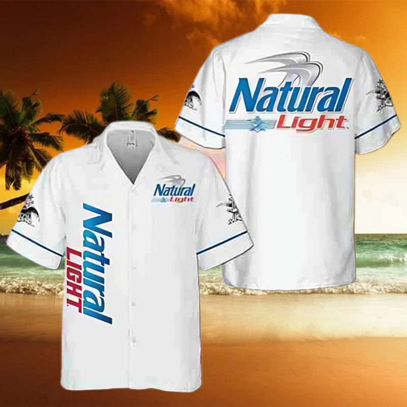 Natural Light Beer Summer Hawaiian Shirt