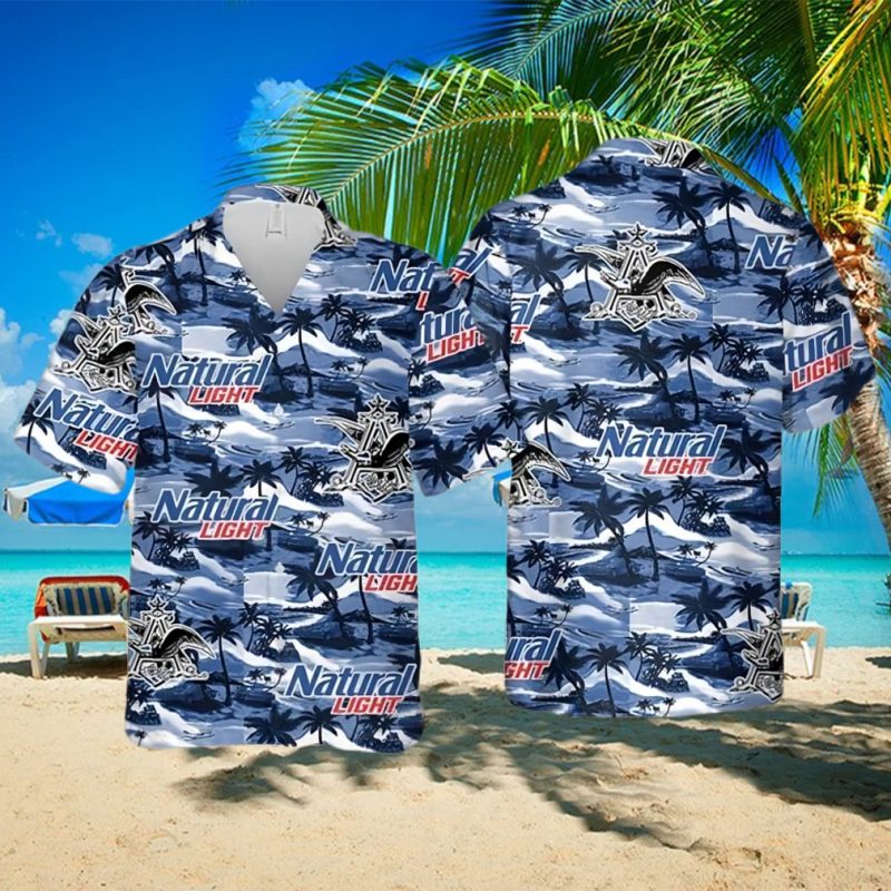 Natural Light Hawaiian Shirt Island Pattern Beach Lovers Gift