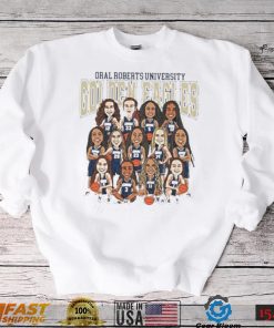 Oral Roberts NCAA Women’s Basketball Team Caricatures shirt