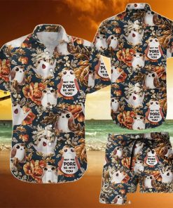 Owl Tropical Summer Hawaiian Shirt And Shorts