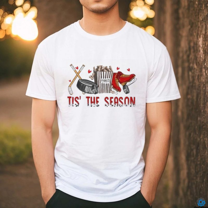 Peanuts hockey tis’ the season shirt