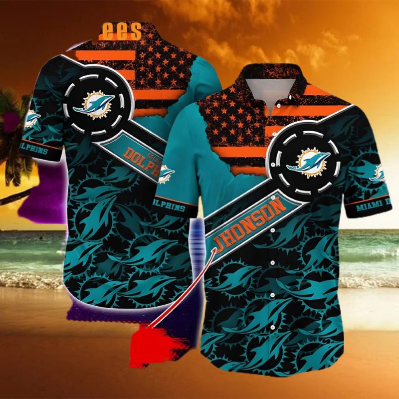 Personalized Miami Dolphins Hawaiian Shirt rem