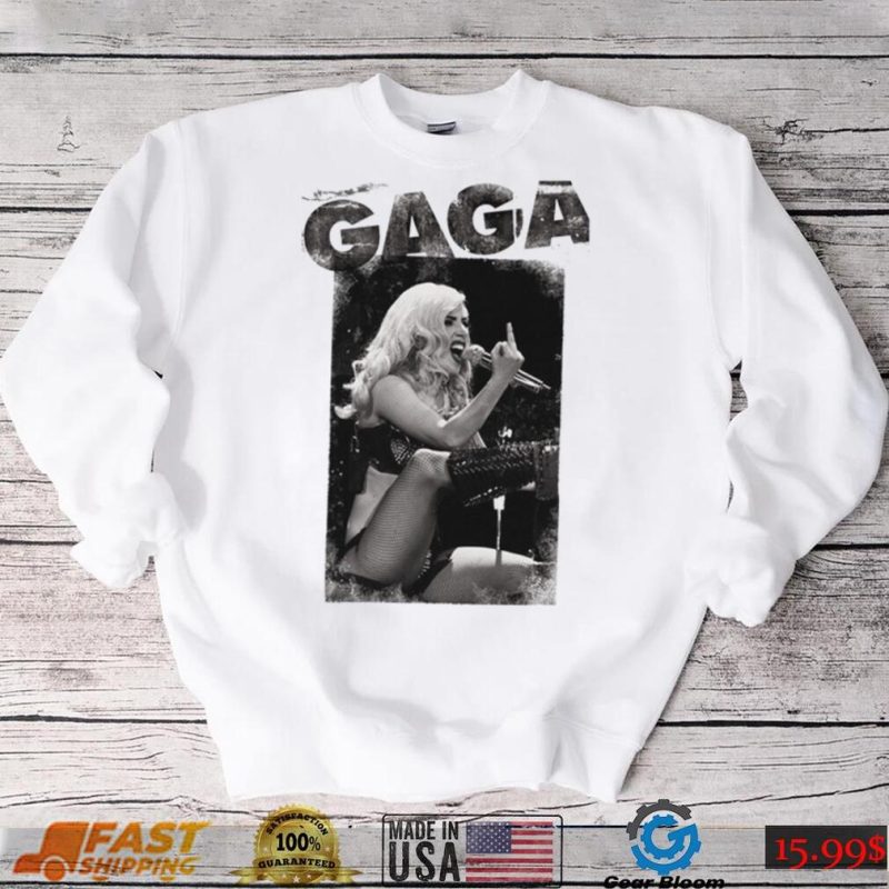 Retro Lady Gaga Middle Finger Shirt