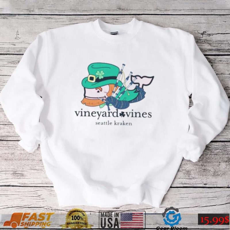 Seattle Kraken Vineyard Vines White St. Patrick’s Day shirt