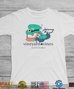 Seattle Kraken Vineyard Vines White St. Patrick’s Day shirt
