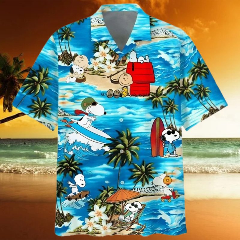 Snoopy And Charlie Brown The Peanuts Movie Aloha Hawaiian Shirt