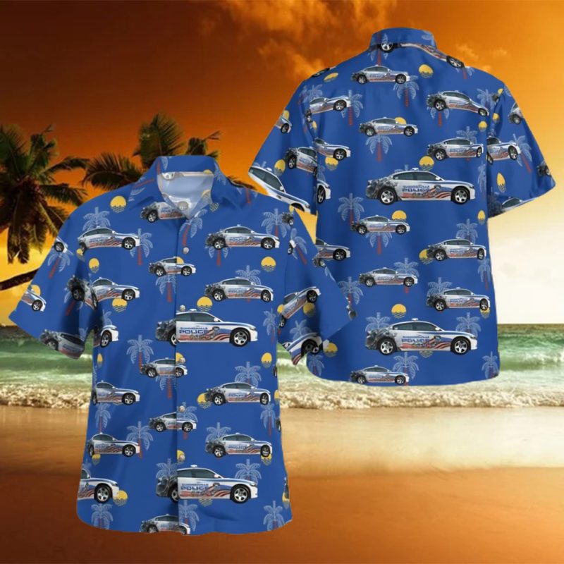 Summerville South Carolina Summerville Police Department 2018 Dodge Charger Hawaiian Shirt