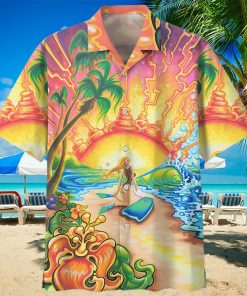Surfing Colorful Amazing Design Unisex Hawaiian Shirt