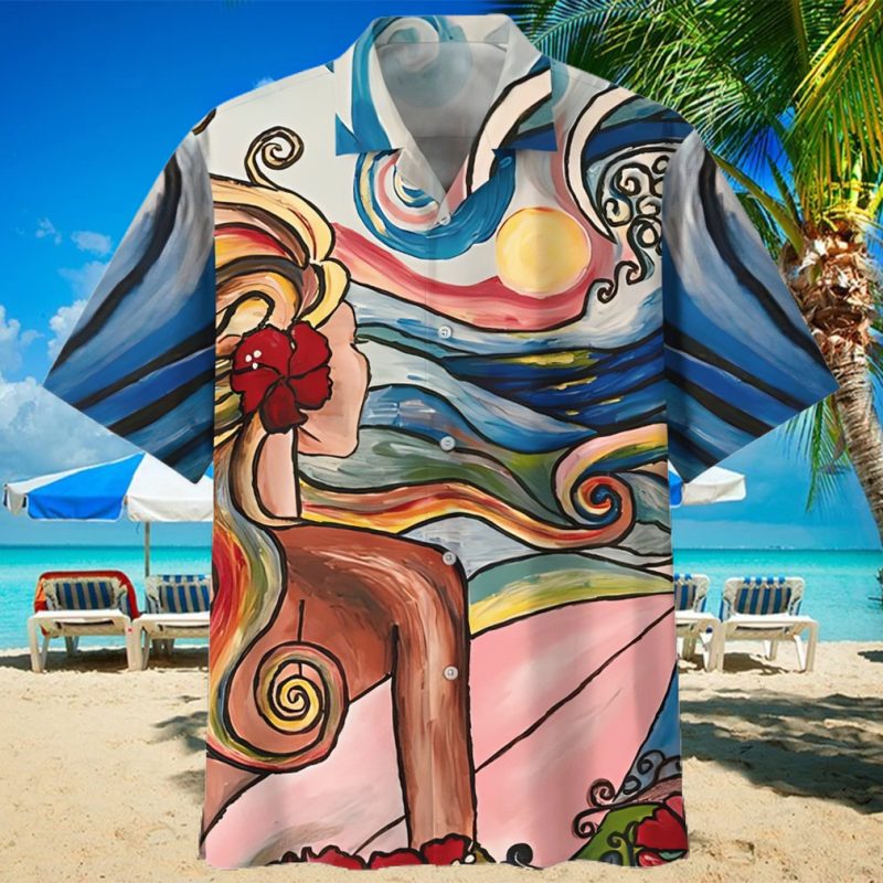 Surfing Colorful Nice Design Unisex Hawaiian Shirt