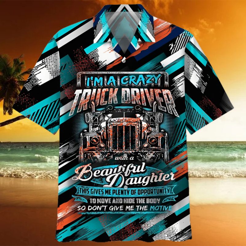 TRUCKER COLORFUL AWESOME DESIGN UNISEX HAWAIIAN SHIRT