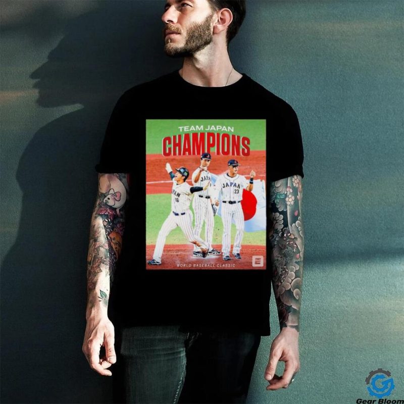 Team Japan Champions World Baseball Classic poster shirt