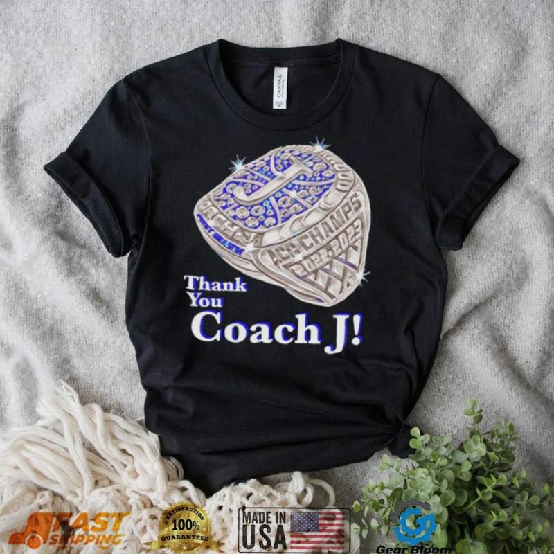 Thank You Coach J ACC Champs 2022 2023 ring shirt