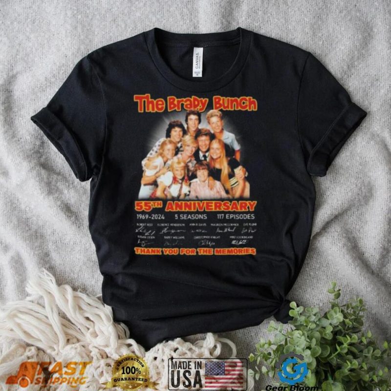 The Brady Bunch 55th Anniversary 1969 – 2024 Thank You For The Memories Signatures Shirt