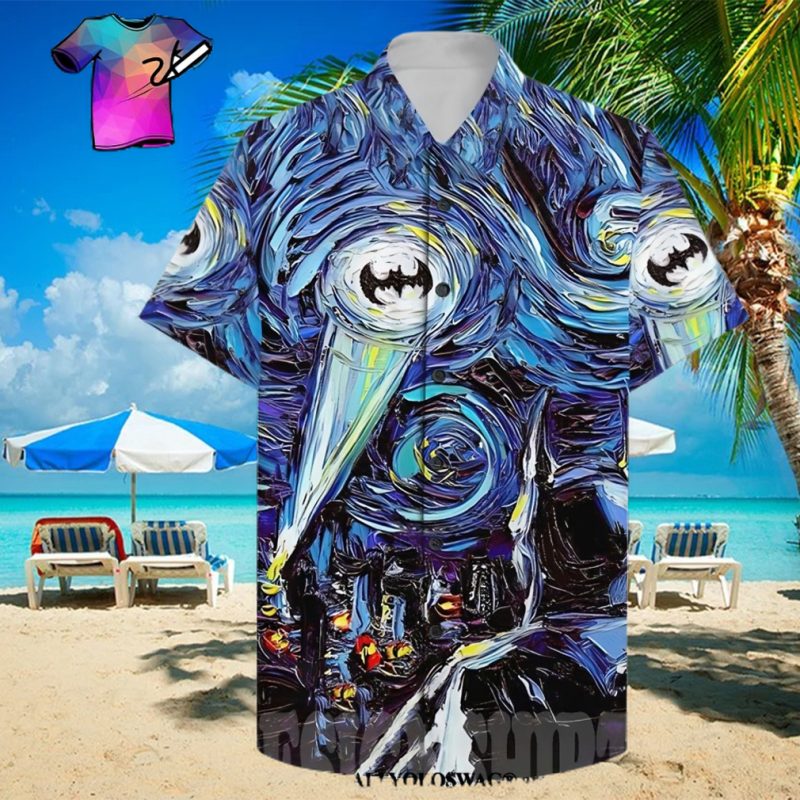 The best selling  Batman The Starry Night All Over Print Hawaiian Shirt