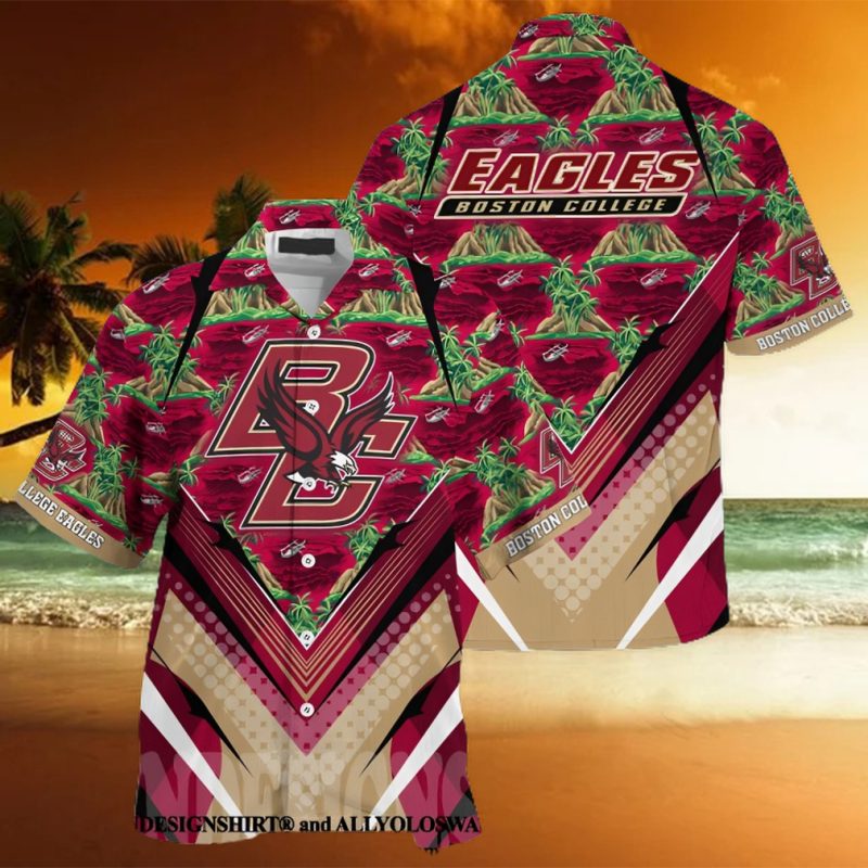 The best selling  Boston College Eagles Summer Hawaiian Shirt
