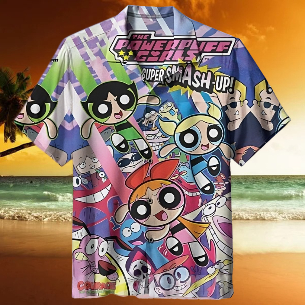 The best selling  Bubbles Powerpuff Girls All Over Print Hawaiian Shirt