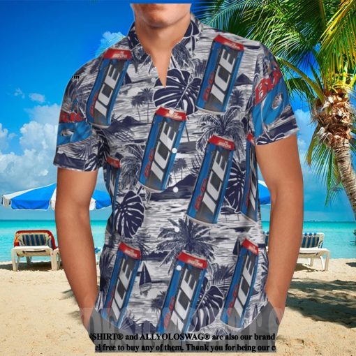 The best selling  Bud Ice All Over Print Hawaiian Shirt