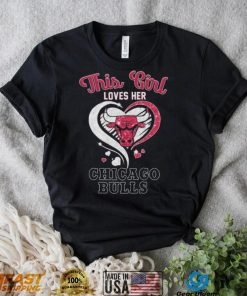 This Girl Loves Her Chicago Bulls Diamond Heart shirt