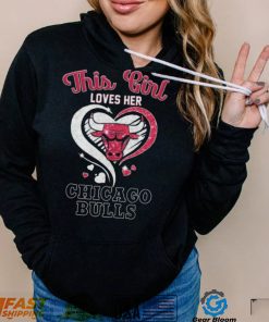This Girl Loves Her Chicago Bulls Diamond Heart shirt