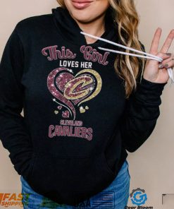This Girl Loves Her Cleveland Cavaliers Diamond Heart shirt
