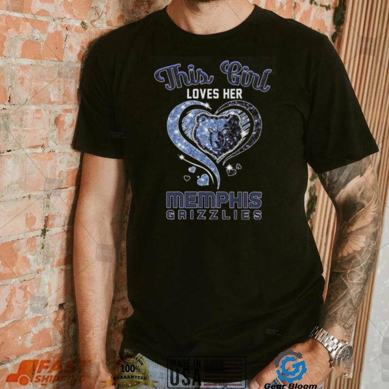 This Girl Loves Her Memphis Grizzlies Diamond Heart shirt