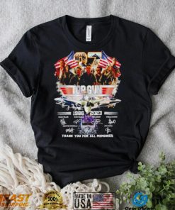 Top Gun 37 years of 1986 2023 thank you for all memories signatures shirt
