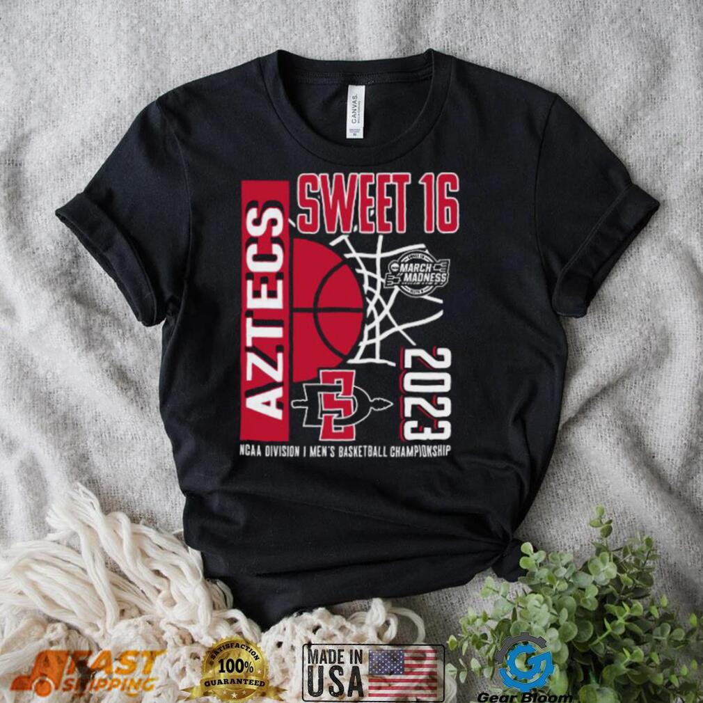 Trending San Diego State Aztecs 2023 NCAA Men’s Basketball Tournament March Madness Sweet 16 shirt