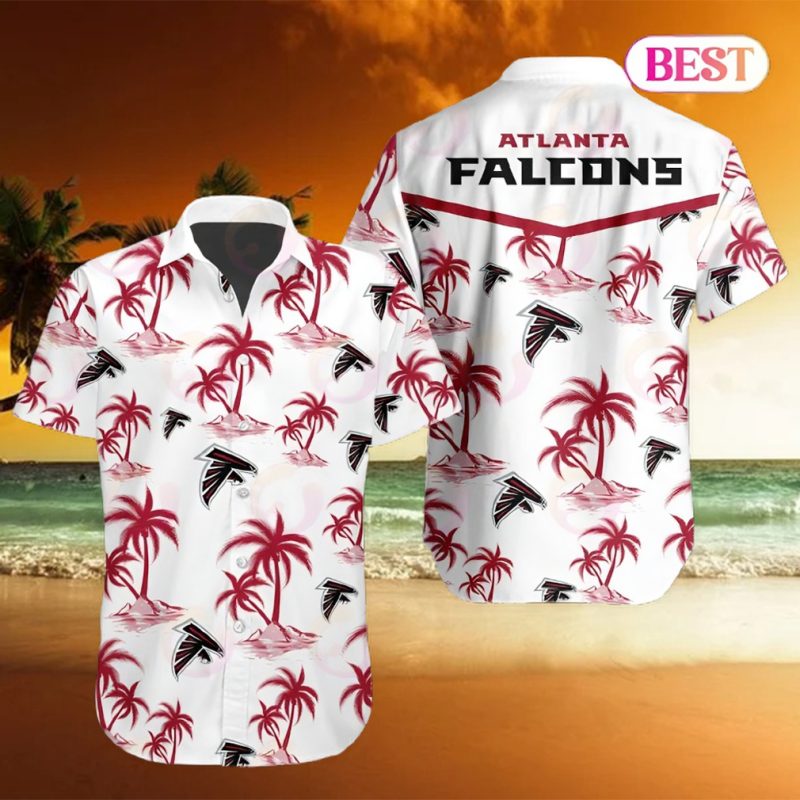 Tropical NFL Atlanta Falcons Button Shirt