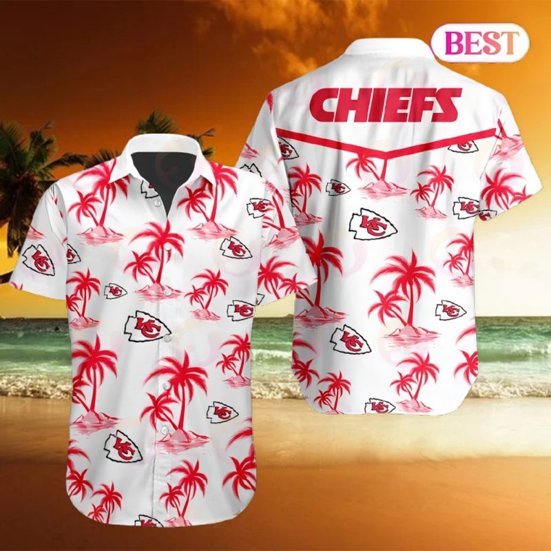Tropical NFL Kansas City Chiefs Button Shirt