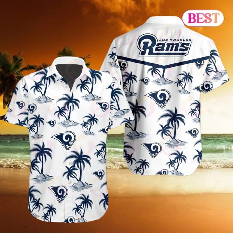 Tropical NFL Los Angeles Rams Button Shirt