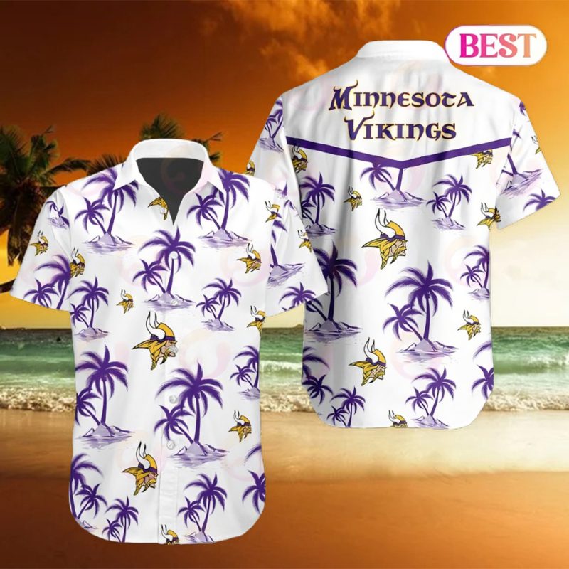 Tropical NFL Minnesota Vikings Button Shirt