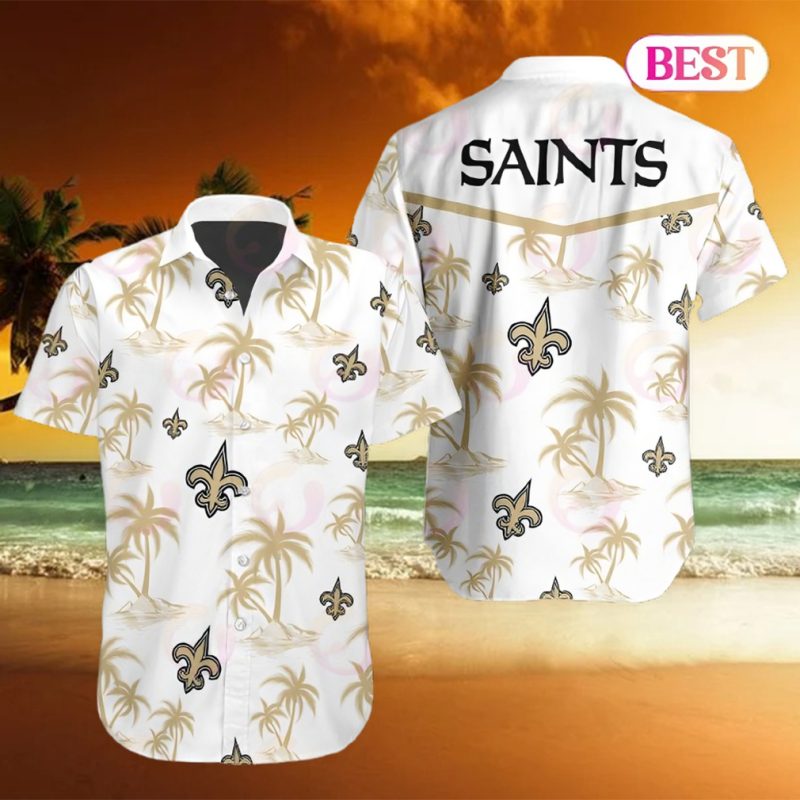 Tropical NFL New Orleans Saints Button Shirt